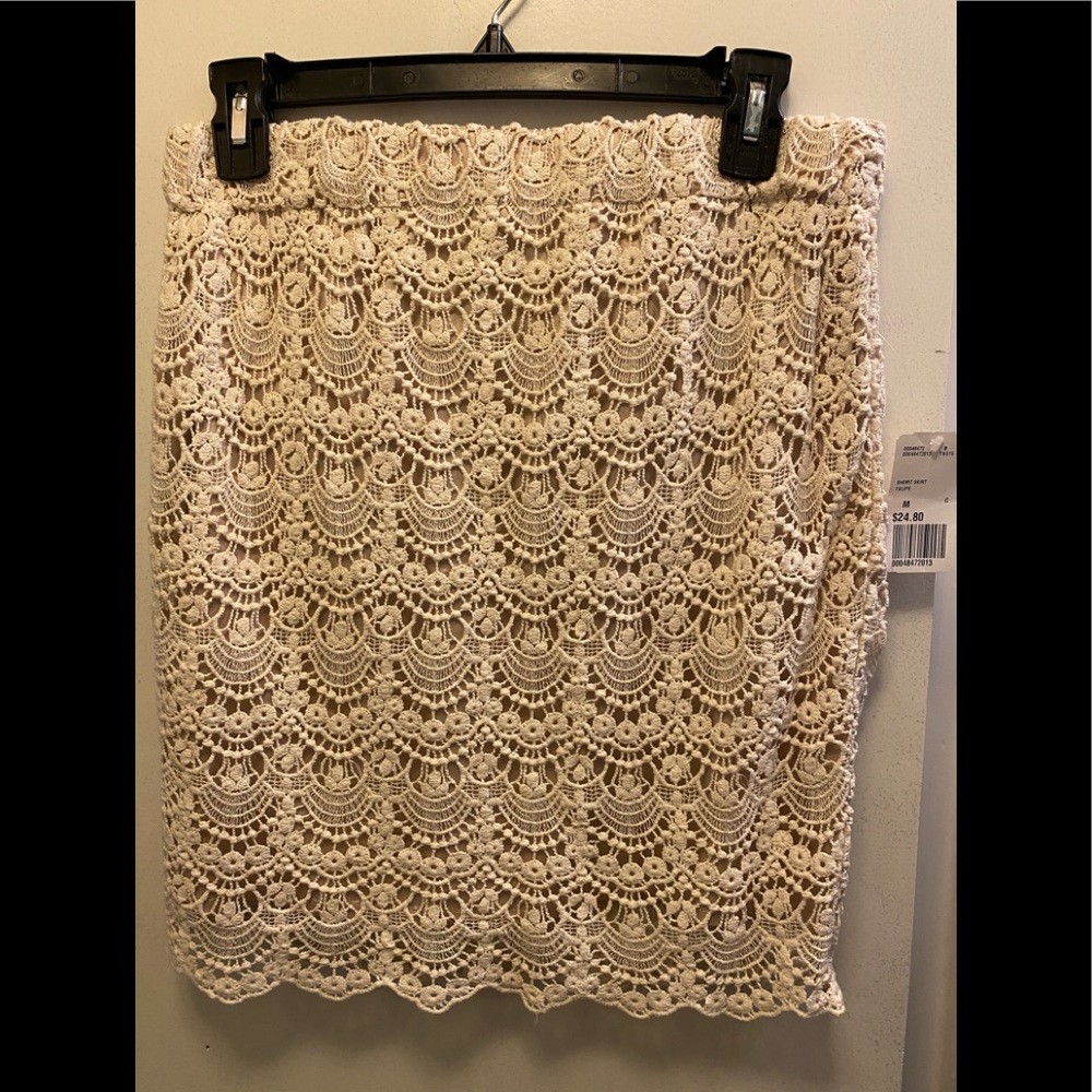 Forever 21 -Cream and beige skirt.